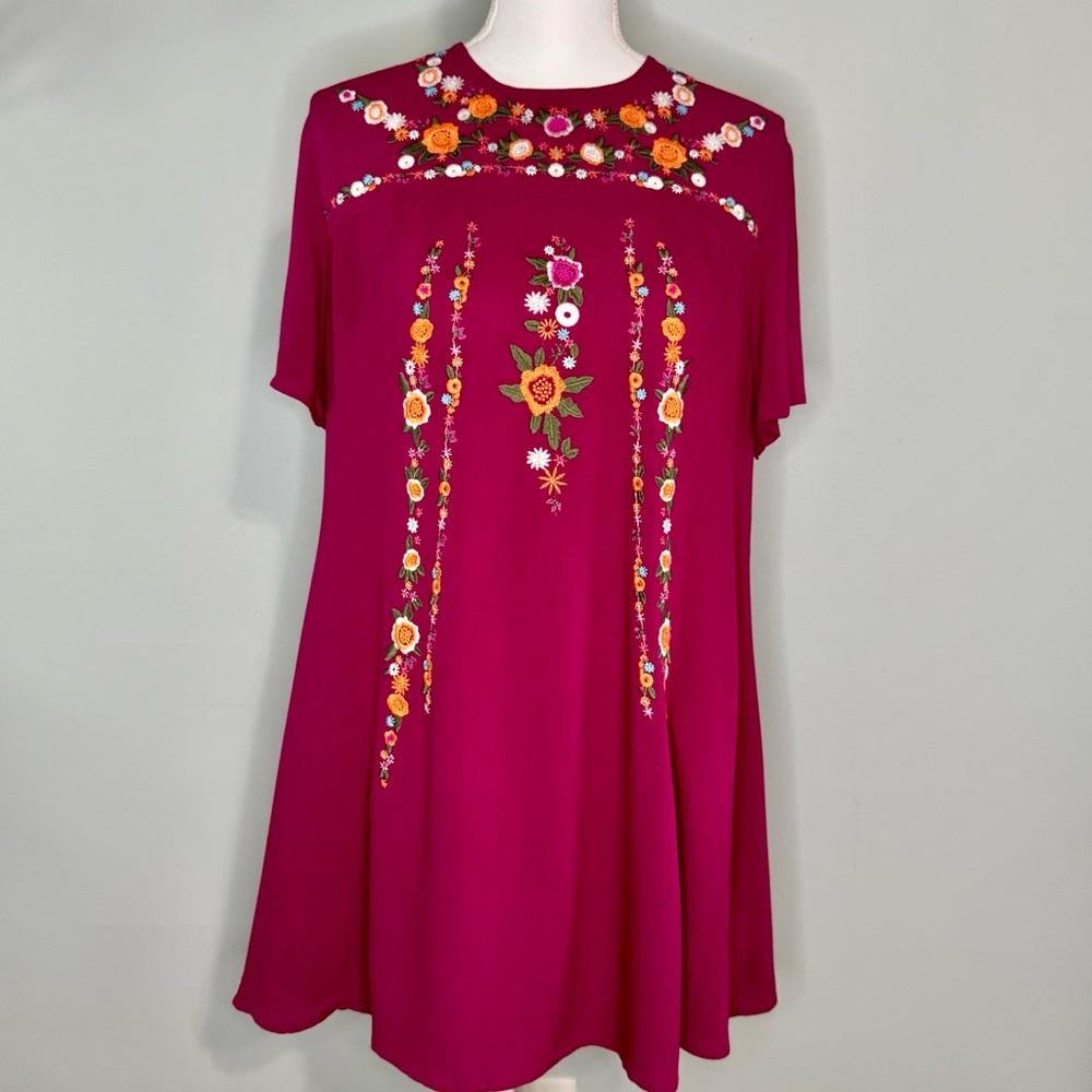 Umgee Embroidered Dress